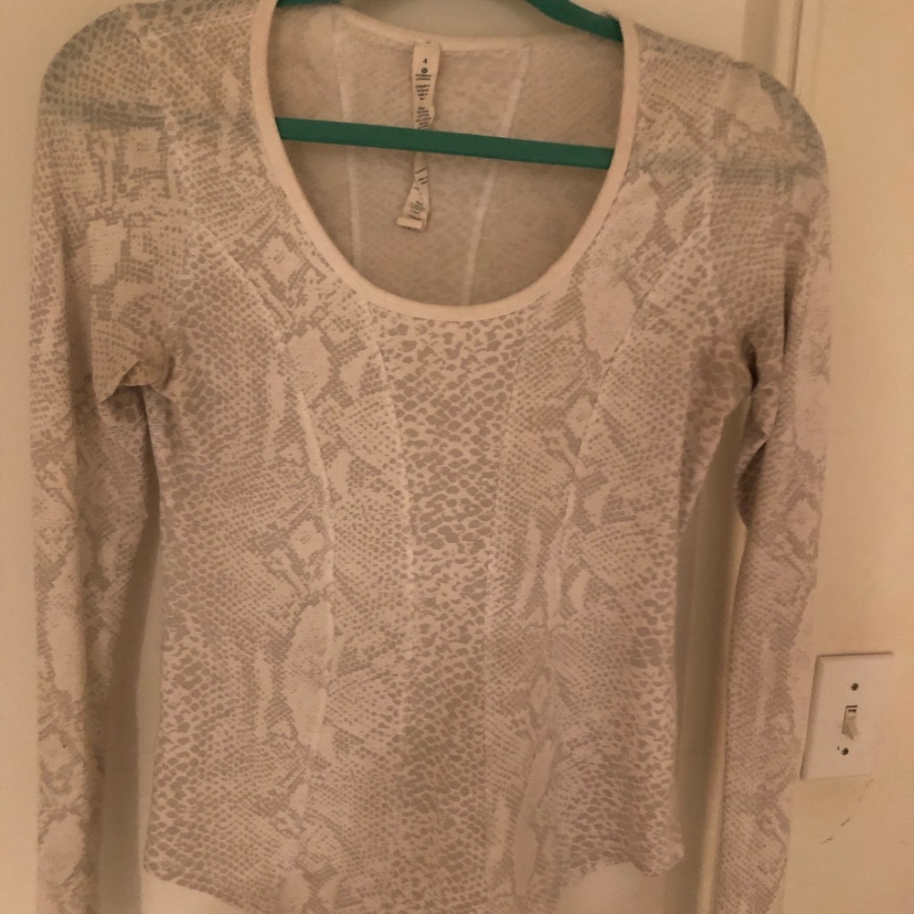 Lululemon Snake Print Long Sleeve